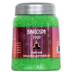BINGOSPA Sól do kąpieli lotos i olej kanabis  850g